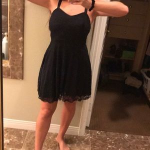 Black lacy dress